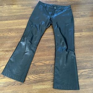 Low Rise Theory Leather Pants
